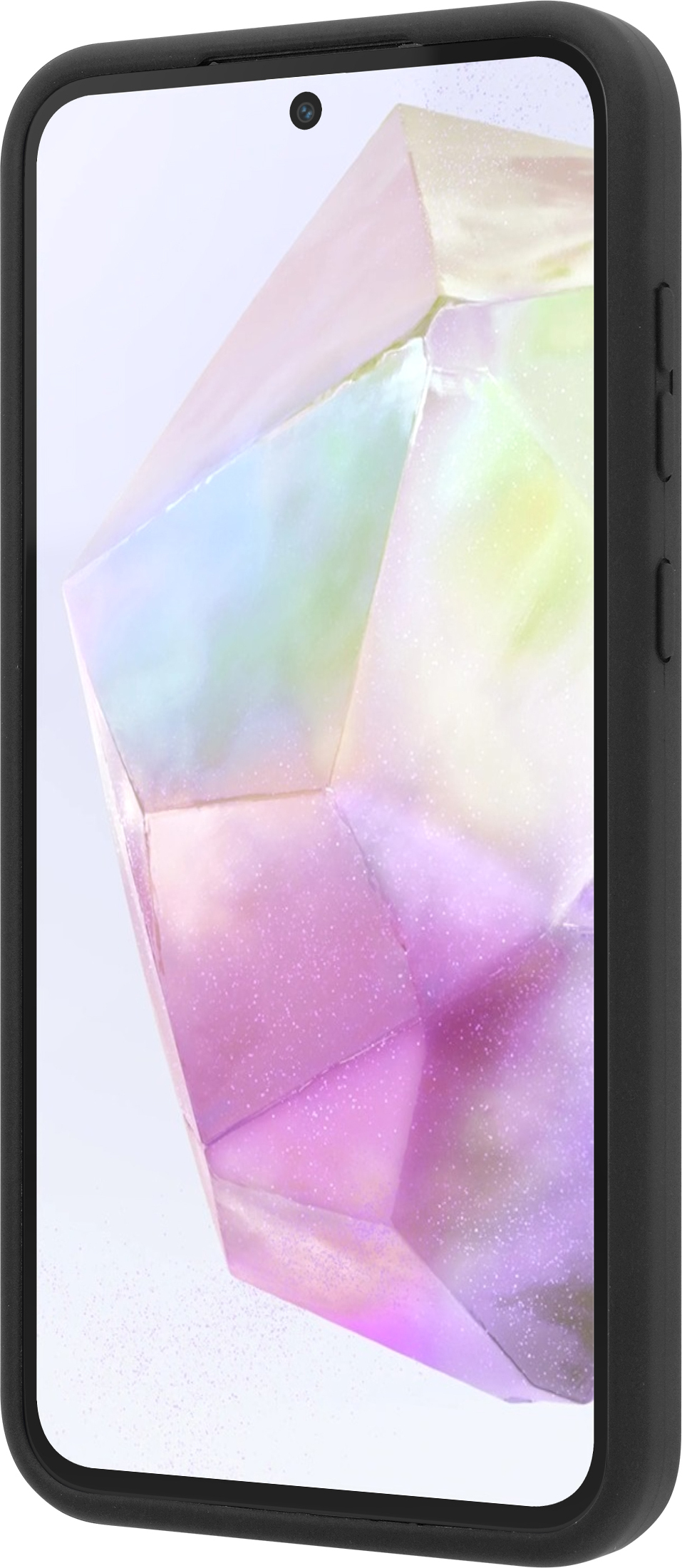 FoneKit Liquid Silicone -suojakuori, Samsung Galaxy A35, musta