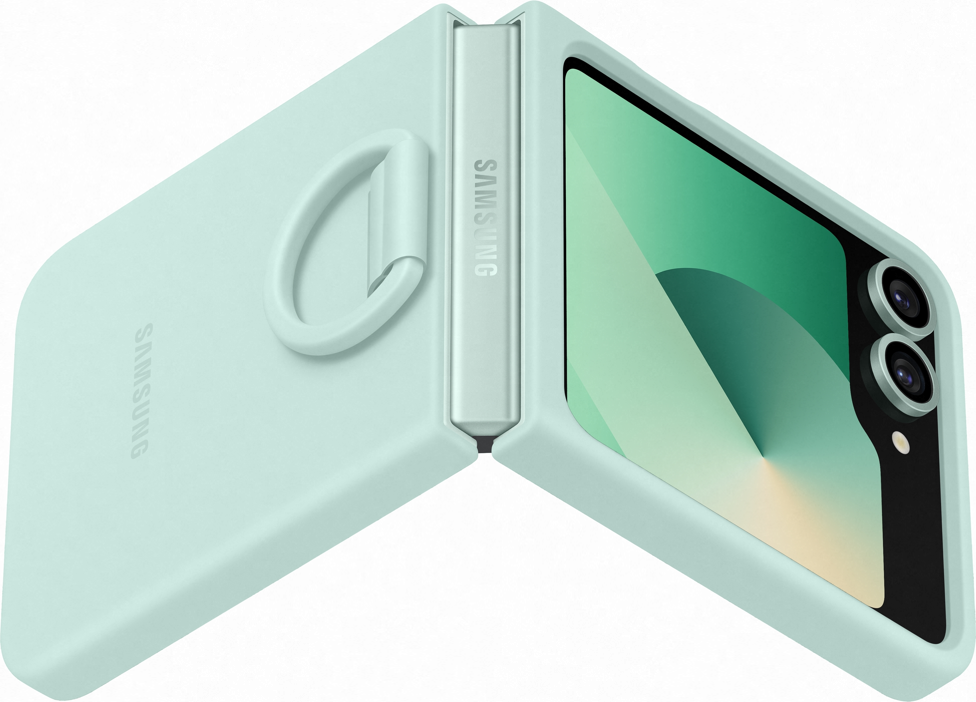 Samsung Galaxy Z Flip6 Silicone Case -silikonisuoja, harmaa
