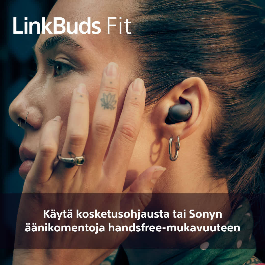 Sony Linkbuds Fit nappikuulokkeet aktiivisella melunvaimennuksella, musta 10 Sony Linkbuds Fit nappikuulokkeet aktiivisella melunvaimennuksella, musta - Image 10