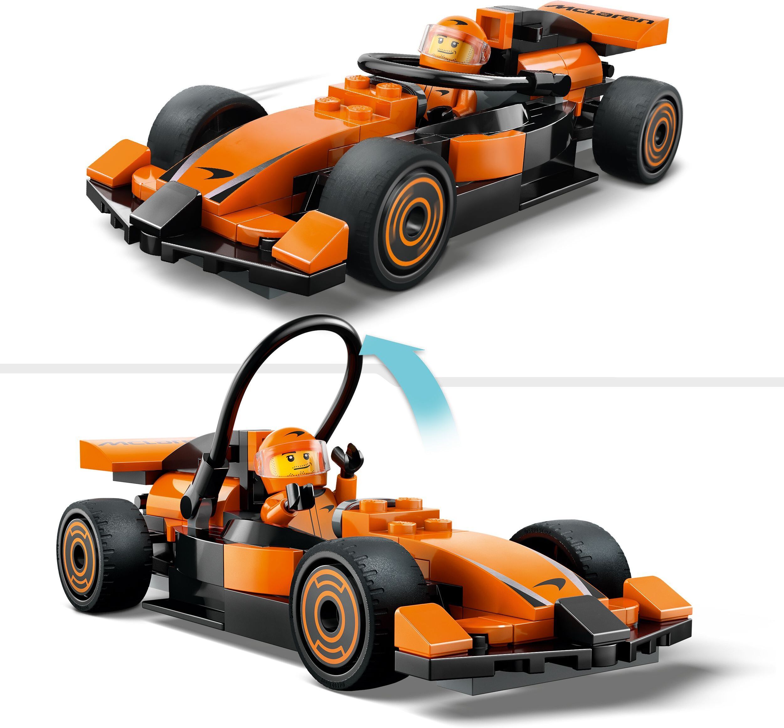 LEGO City 60442 – F1-kuljettaja ja McLaren-kilpa-auto