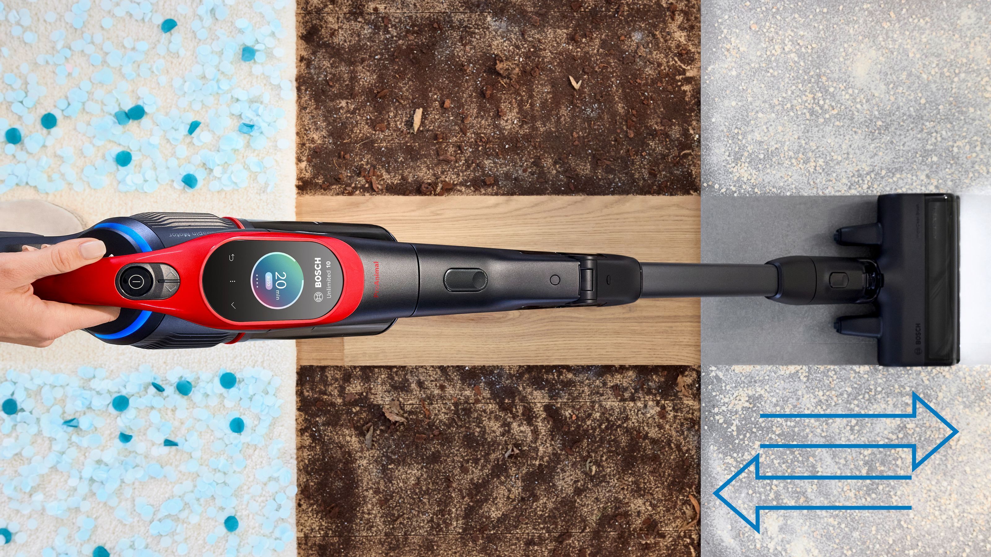 Bosch Unlimited 10 ProAnimal varsi-imuri, BCS1041PET, punainen