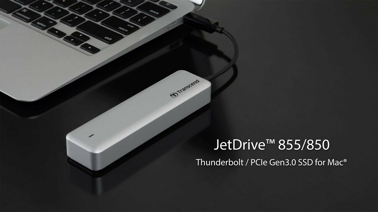 Transcend JetDrive 855 SSD-päivitys Apple tietokoneille, 960 Gt