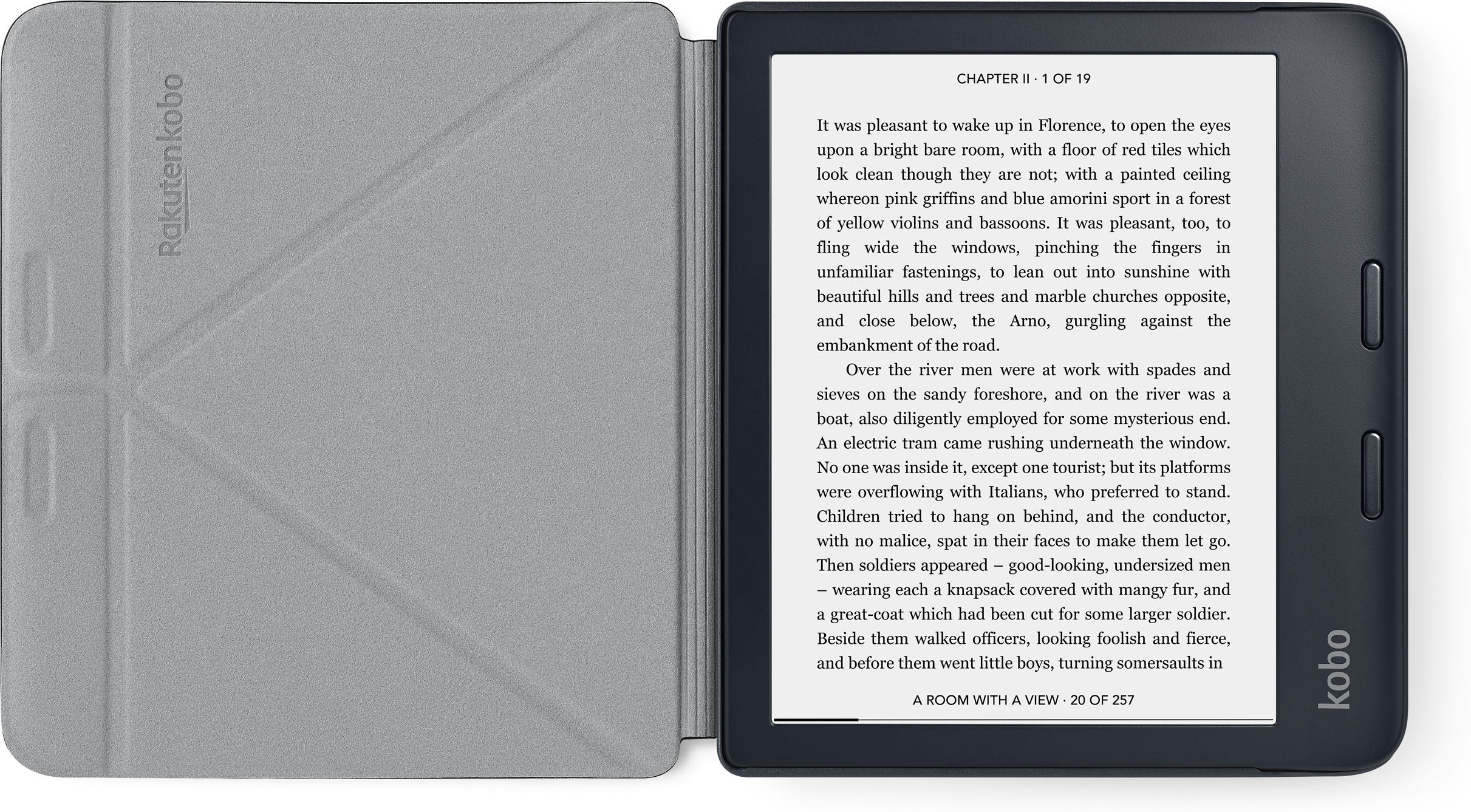 Kobo Sleepcover for Kobo Libra 2 -suojakotelo, musta