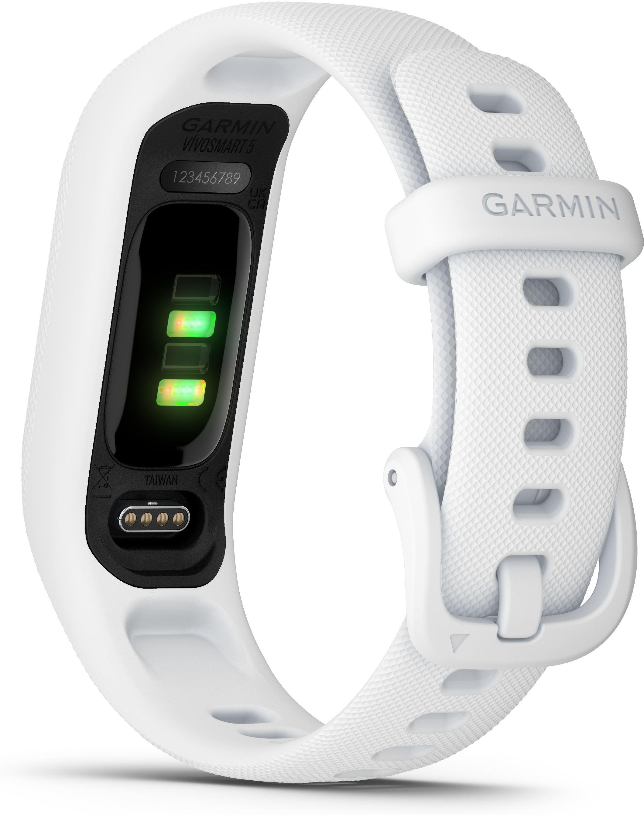 Garmin Vivosmart 5 -aktiivisuusranneke, valkoinen, S/M-koko
