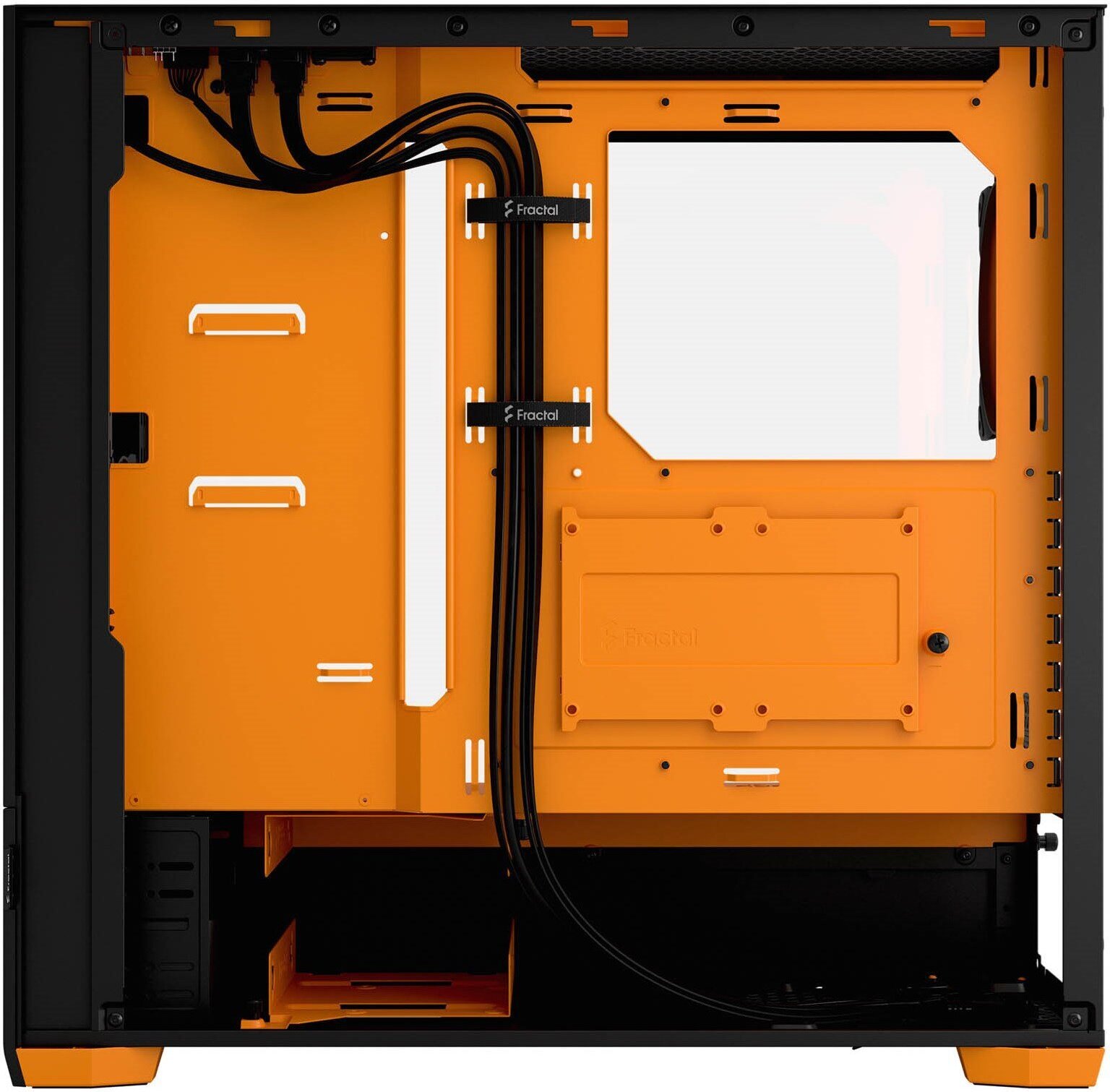 Fractal Design Pop Air RGB Orange Core TG ATX-kotelo ikkunalla, musta/oranssi