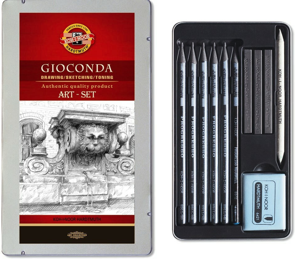 KOHINOOR Gioconda Art set piirustussetti, 11osainen