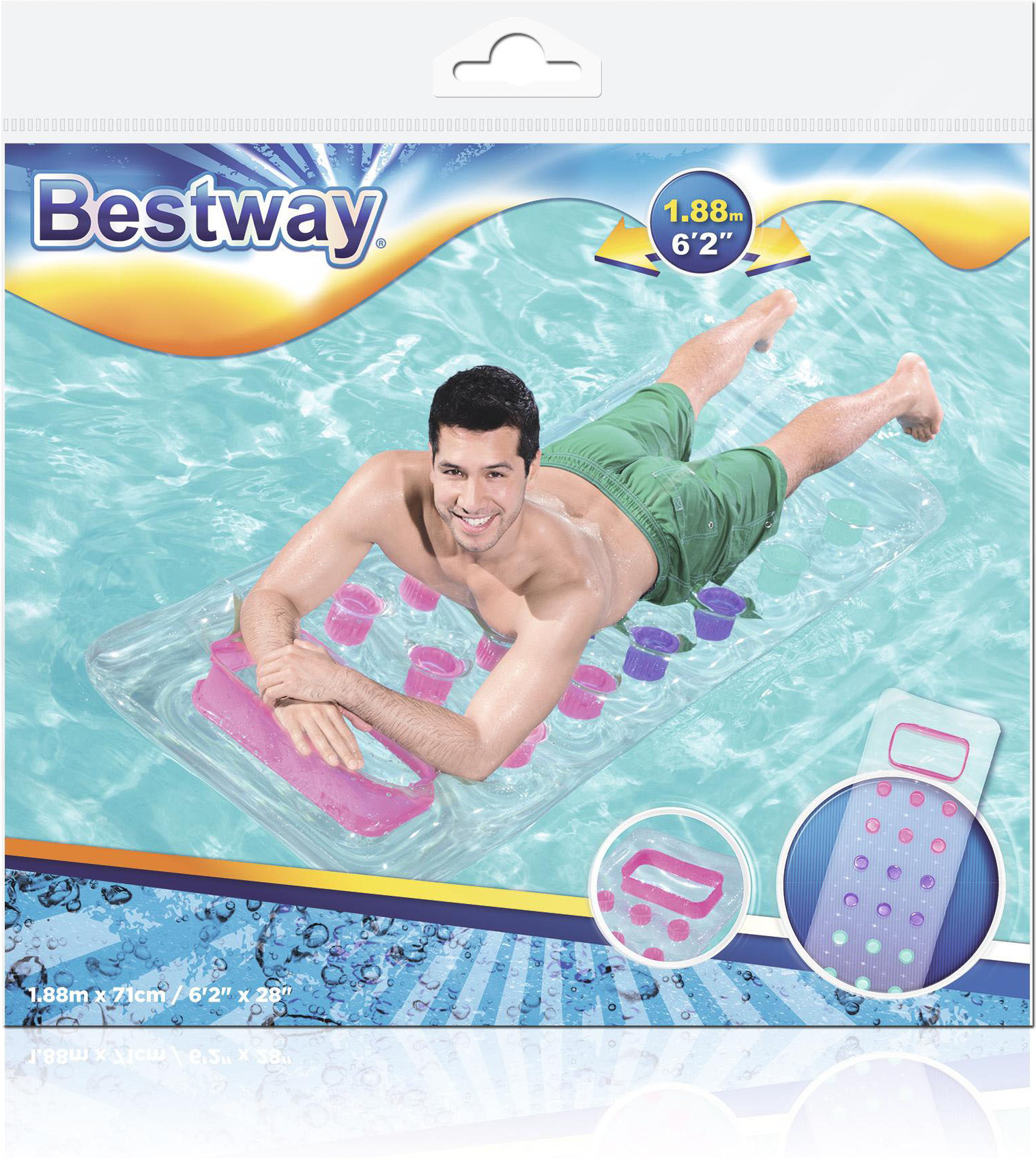 Bestway Fashion -uimapatja, 188 x 71 cm