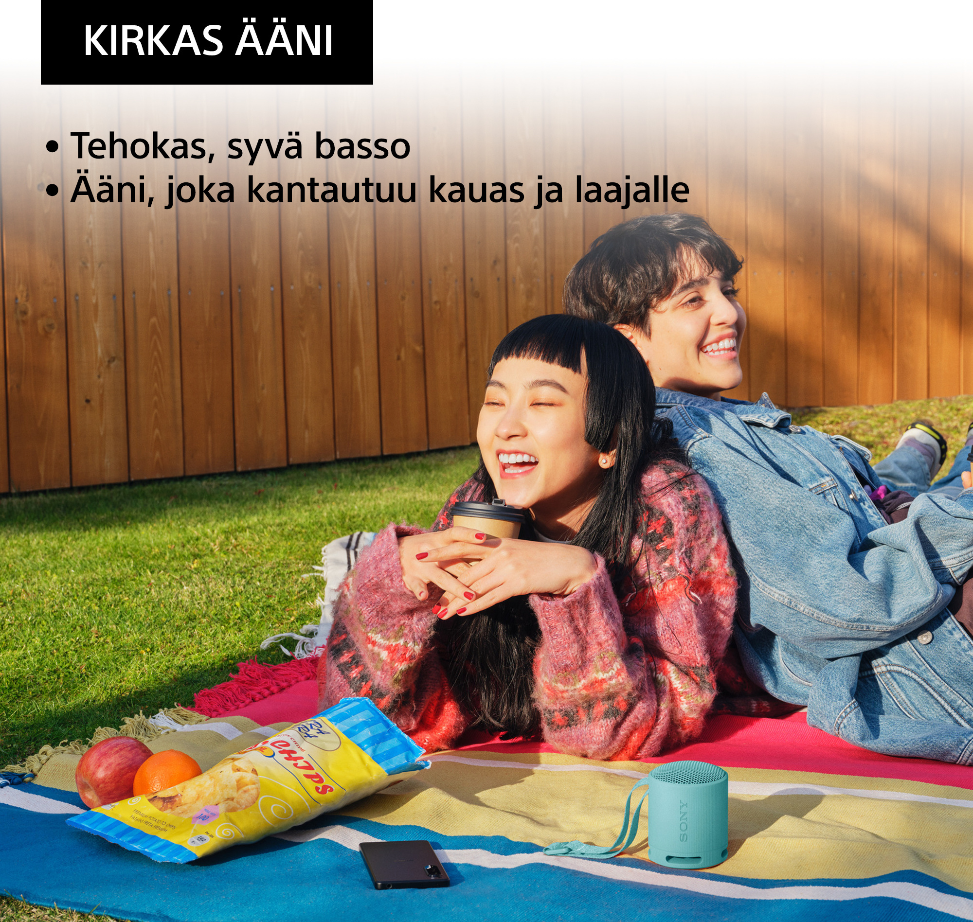 Sony SRS-XB100 Bluetooth-kaiutin, sininen