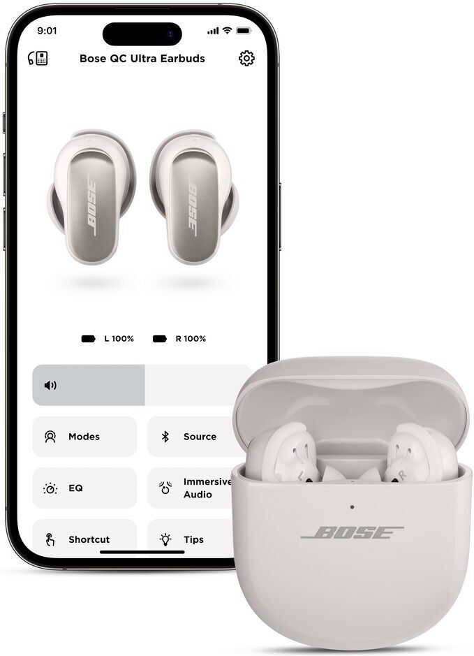 Bose QuietComfort Ultra Earbuds vastamelukuulokkeet, valkoinen