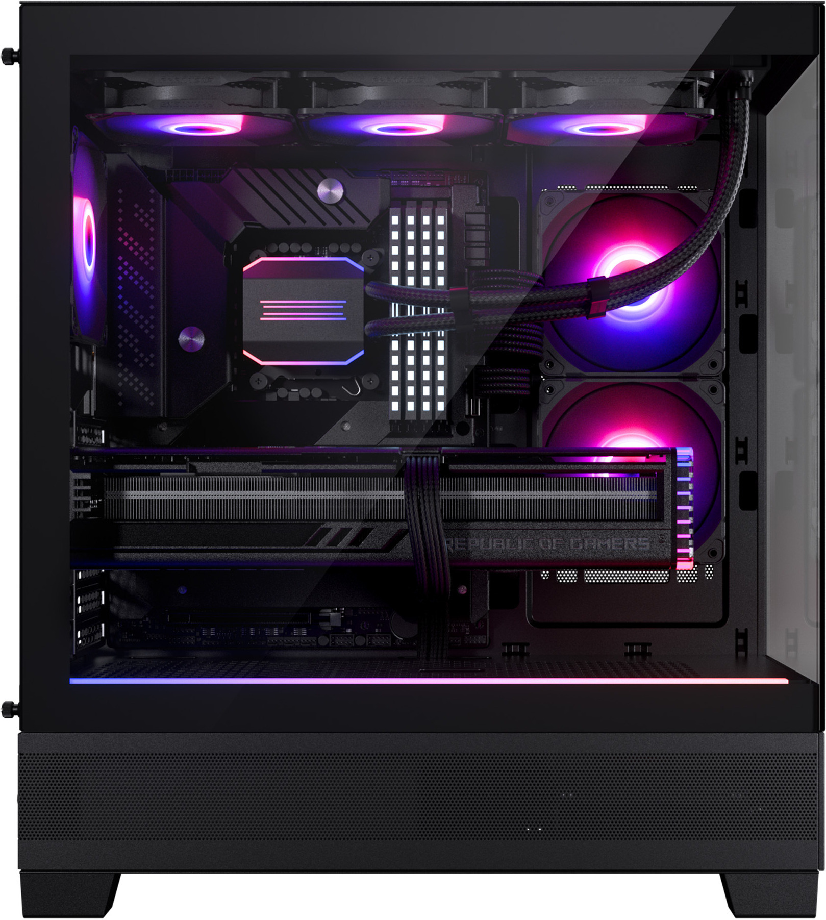 Phanteks XT View Mid Tower -ATX-kotelo ikkunalla, musta