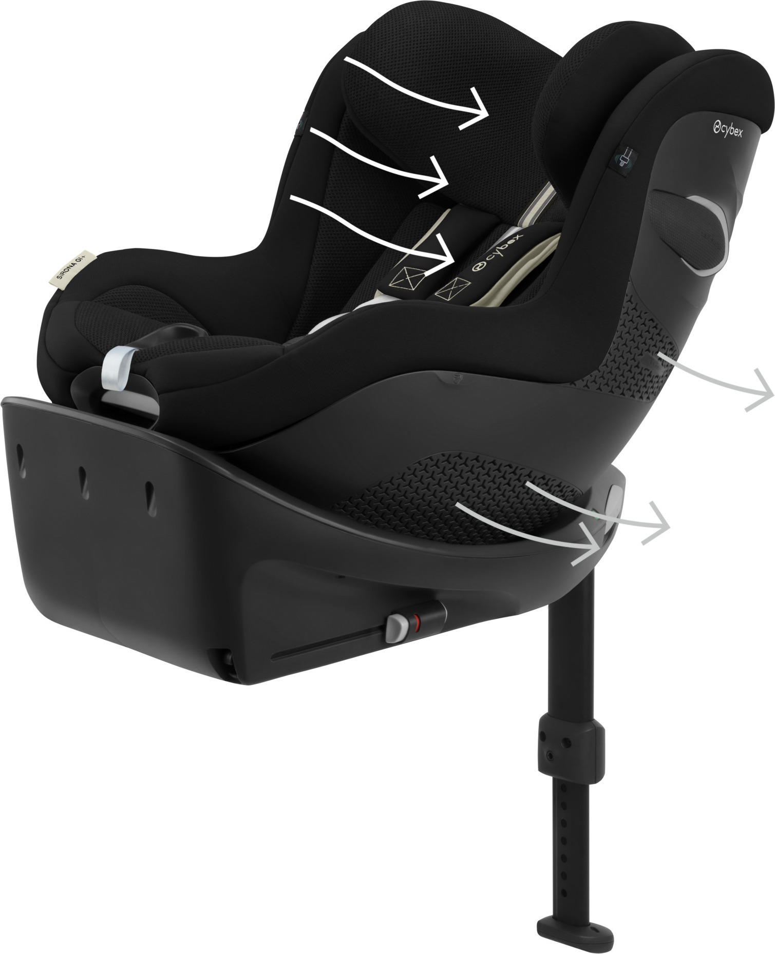 CYBEX Sirona Gi i-Size Plus -turvaistuin, 61 - 105 cm, Almond Beige