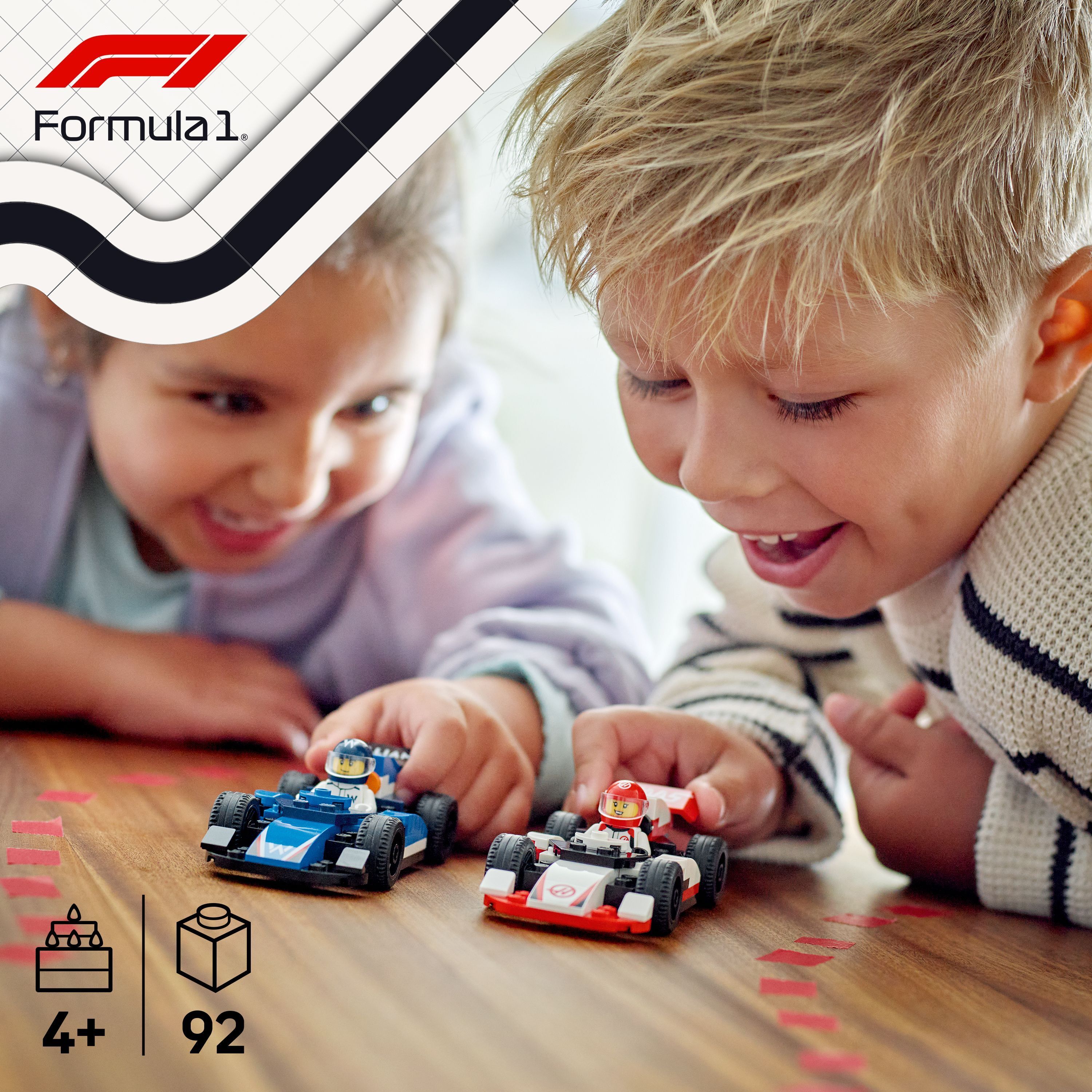 LEGO City 60464 – F1-kilpa-autot Williams Racing ja Haas F1