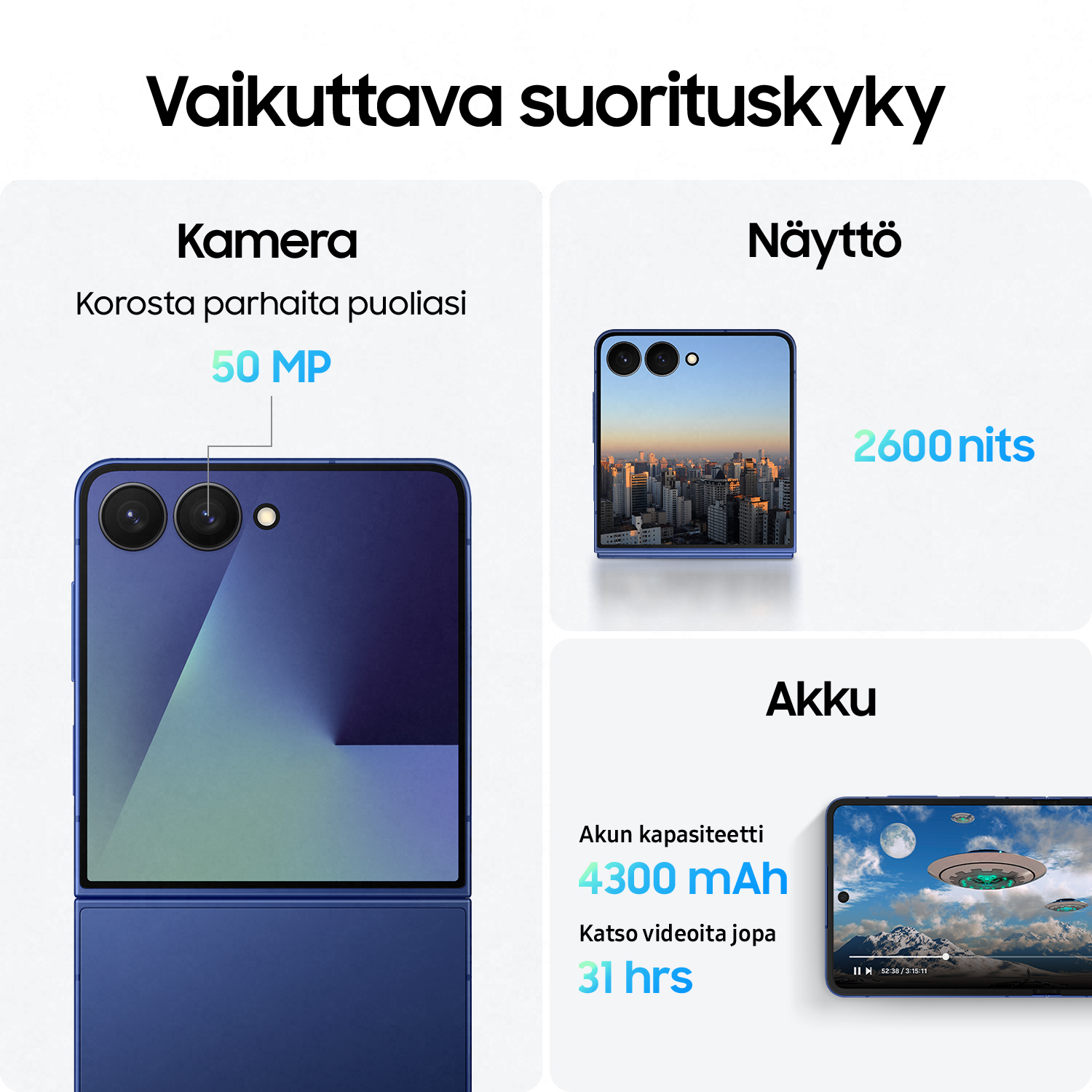 Samsung Z Fold7 Silicone Case suojakotelo, musta