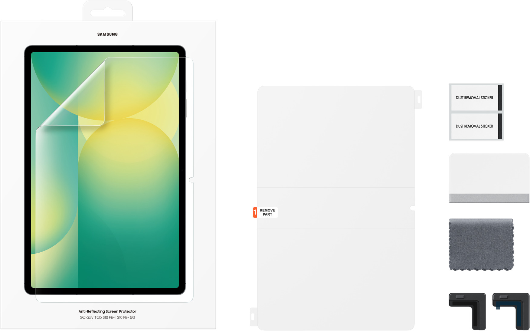 Samsung Galaxy Tab S10 FE+ Book Cover suojakotelo, musta