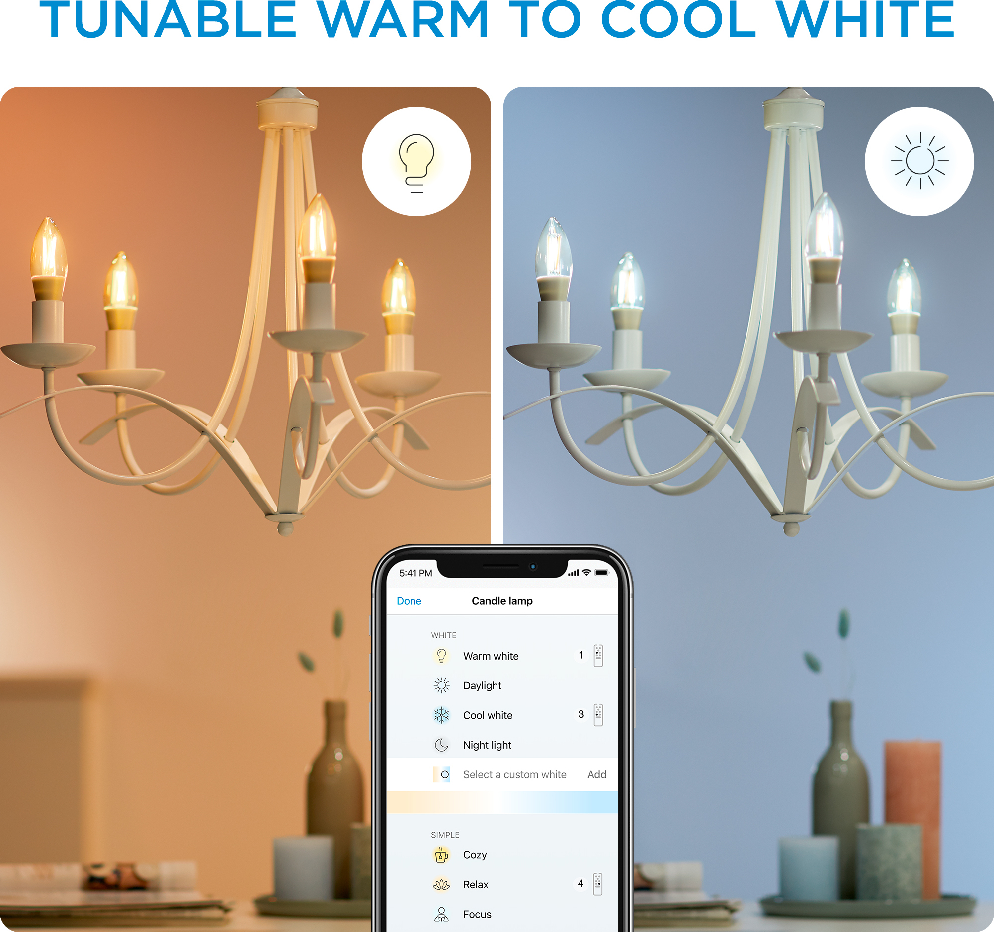 WiZ älylamppu globe, E27, kirkas lasi, tunable white - valkoisen valon sävyt, Wi-Fi, 2700-6500 K, 806 lm, 12,5cm