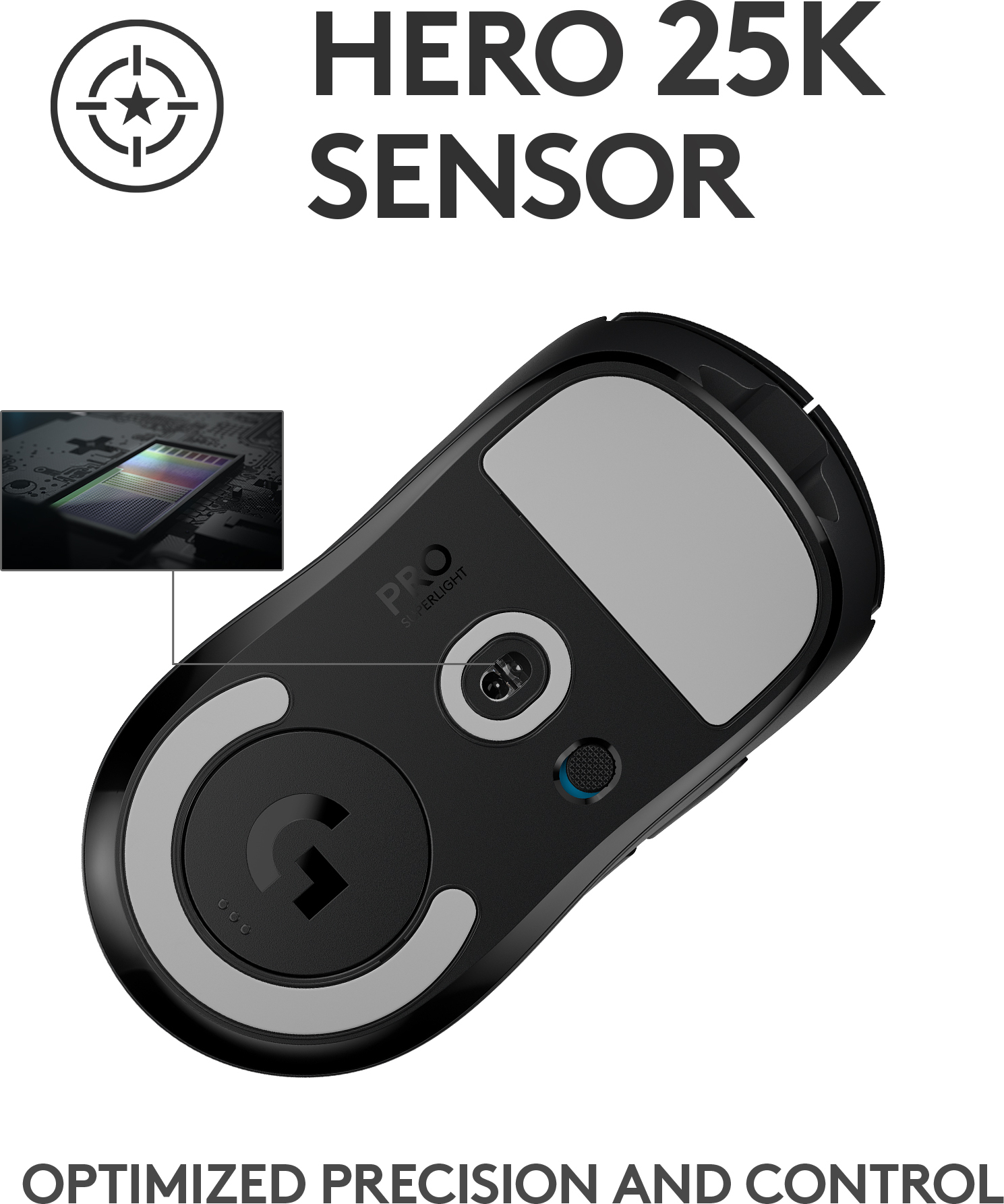 Logitech Pro X Superlight -pelihiiri, musta