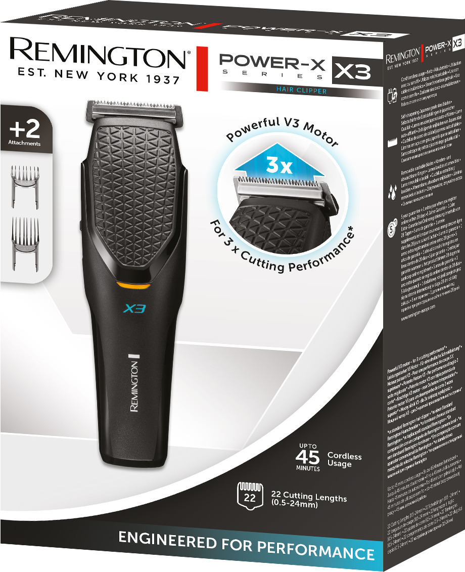 Remington HC3000 X3 Power-X Series -hiustenleikkuri