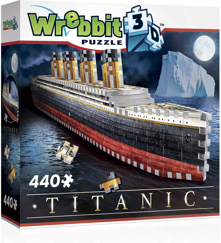 Wrebbit Titanic 3D -palapeli, 440 palaa – 