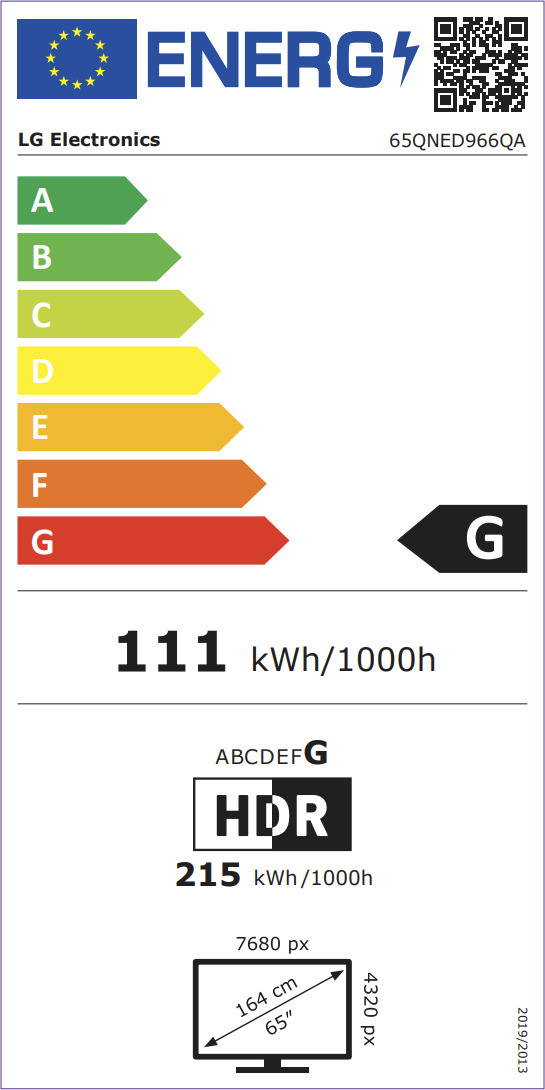 LG 65QNED96 65" 8K QNED Mini-LED -televisio