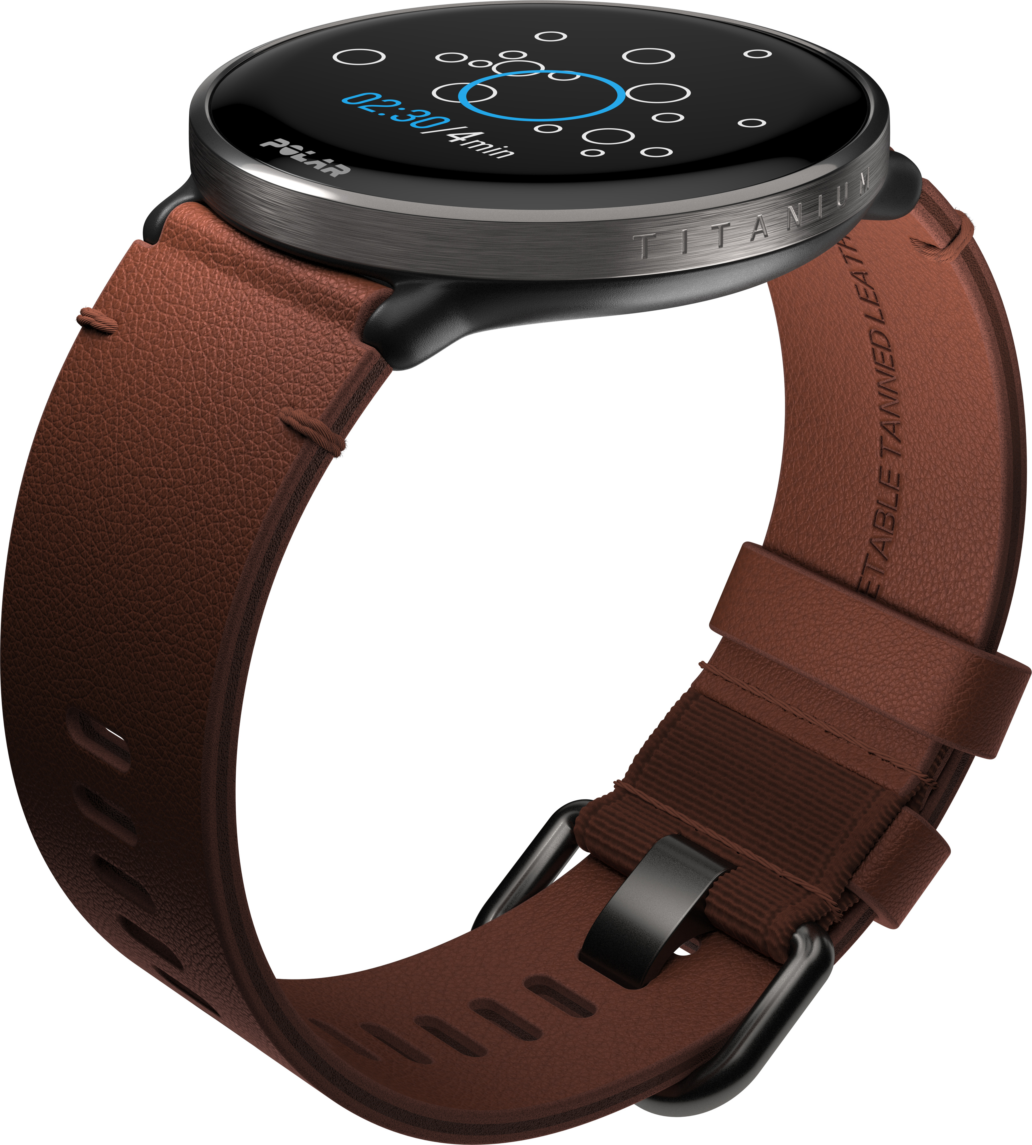 Polar Ignite 3 Titanium -urheilukello, ruskea