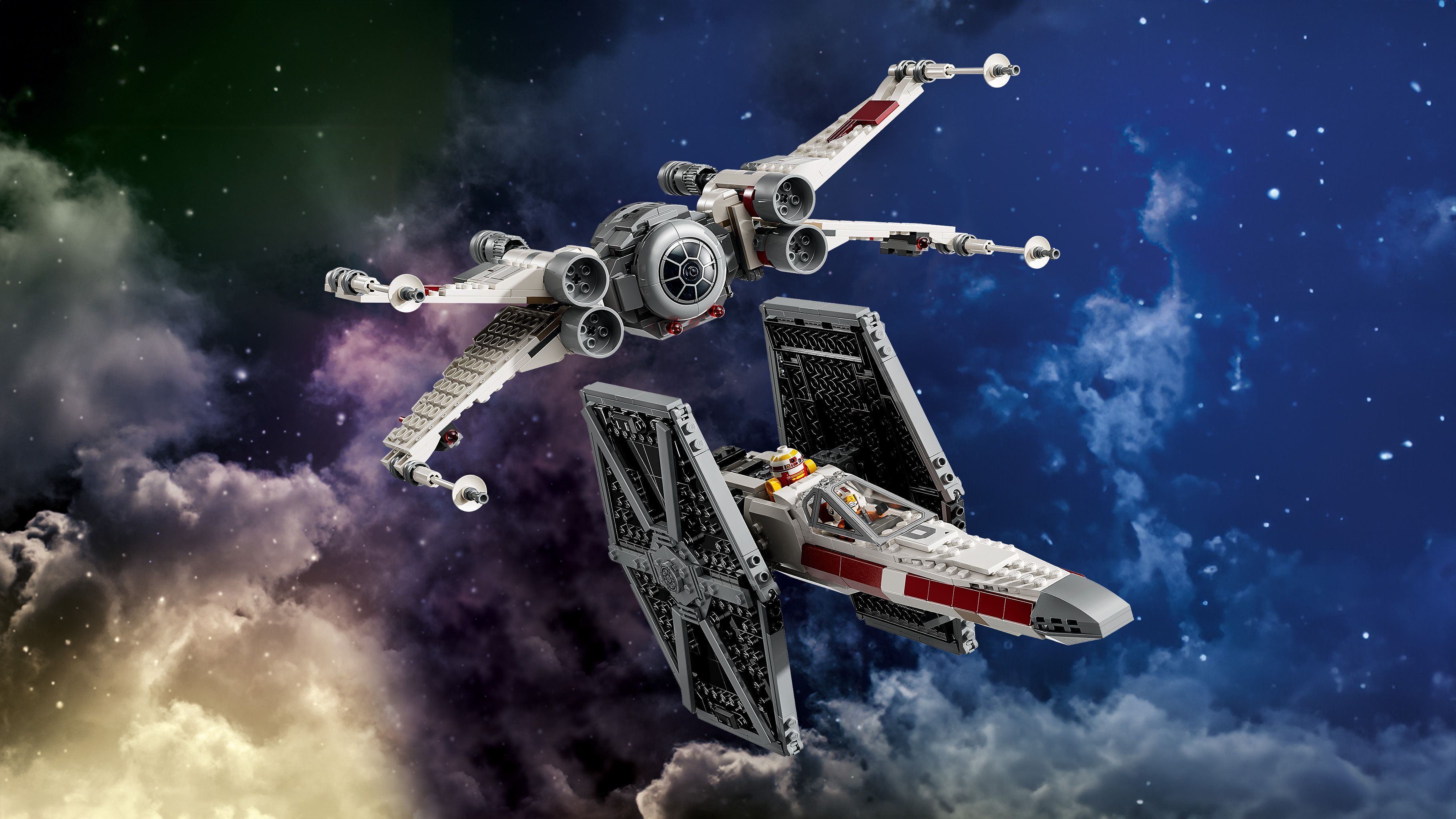 LEGO Star Wars 75393 - TIE-hävittäjä ja X-Wing – yhdistelmämalli