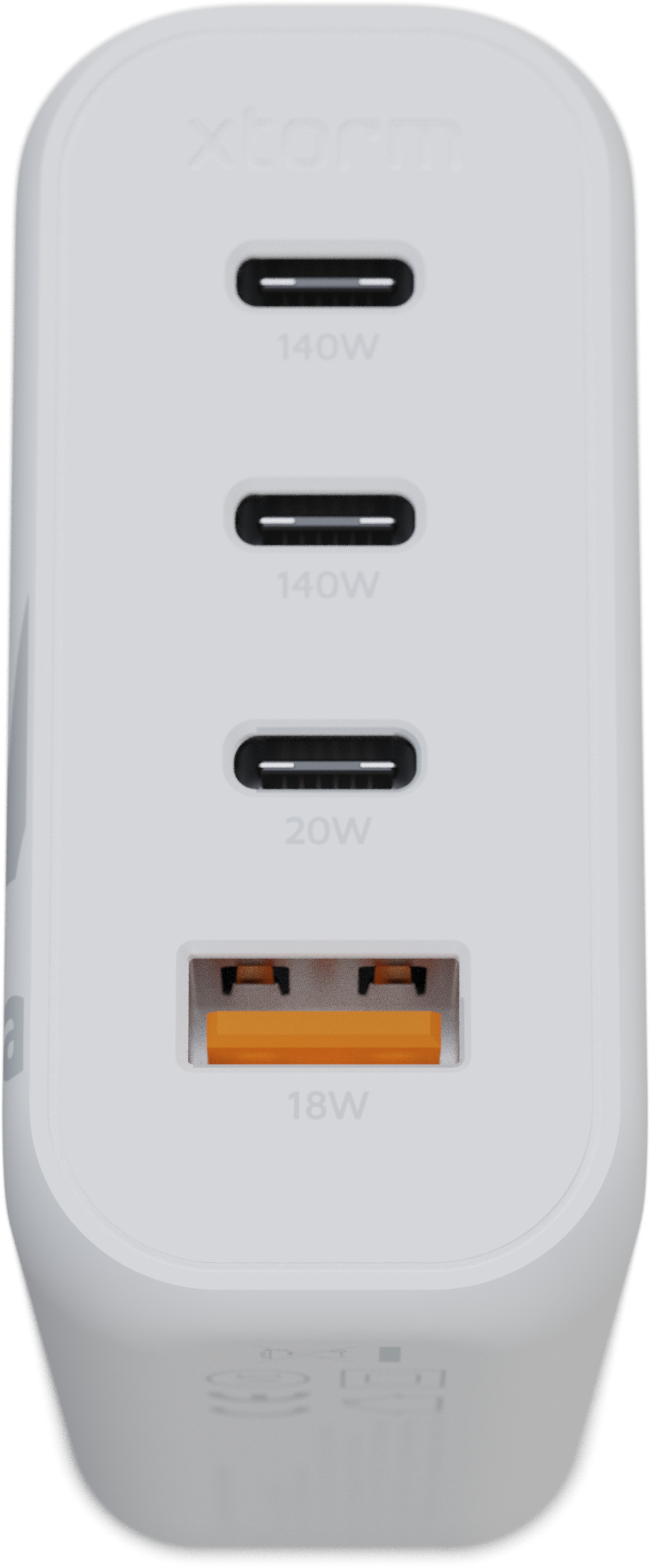 Xtorm XEC140 GaN² Ultra 140 W -verkkovirtalaturi, USB-C / A