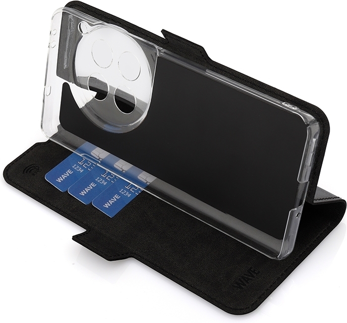 Wave BookCase -suojakotelo, OnePlus 12 , musta