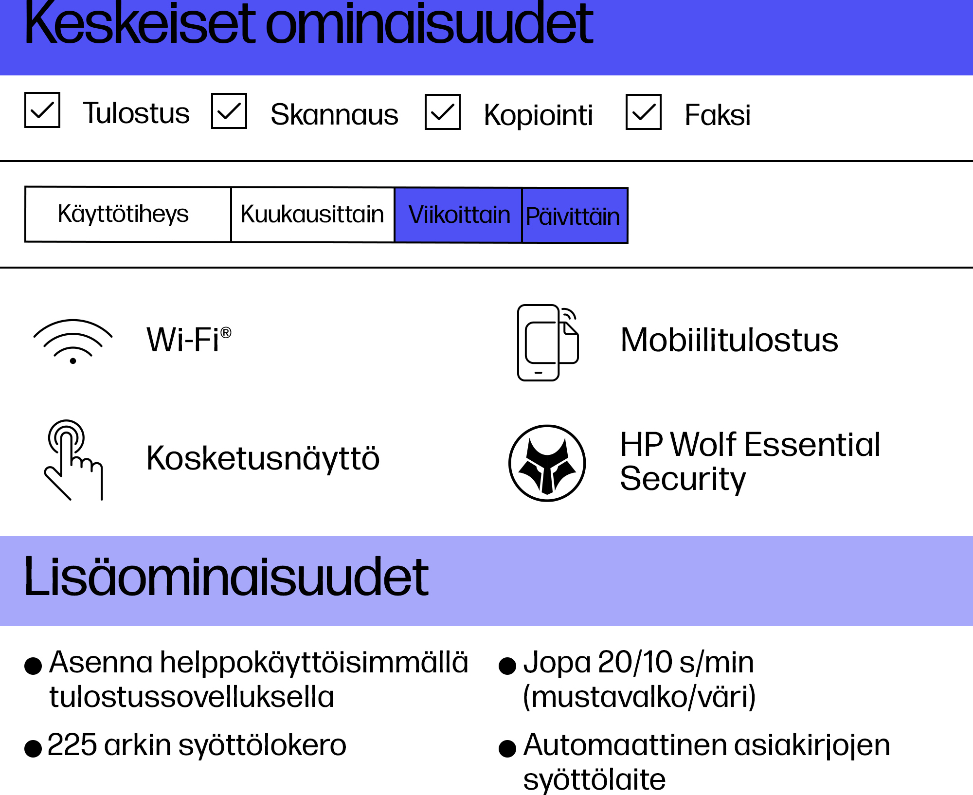 HP OfficeJet Pro 8124e All-in-One -mustesuihkutulostin