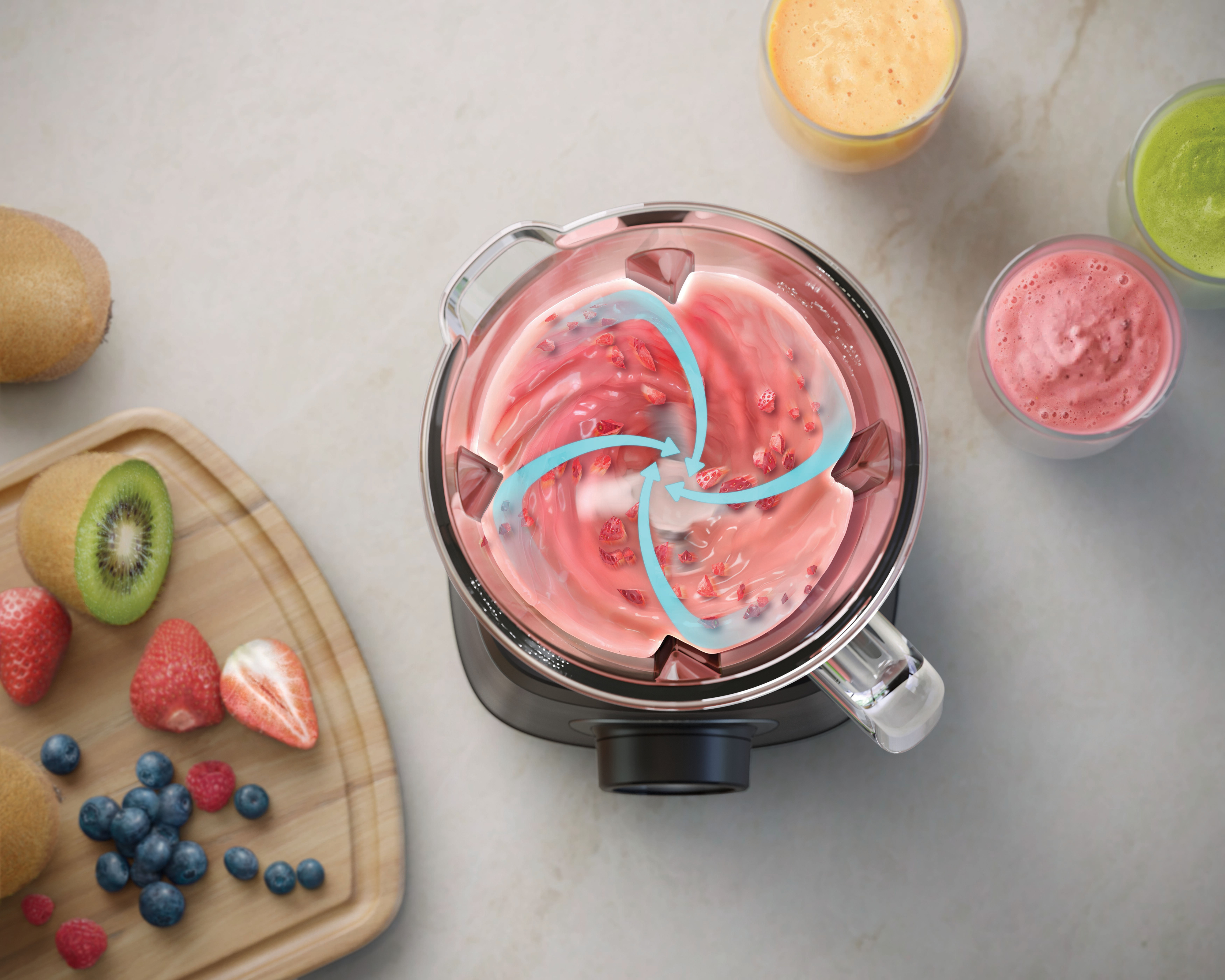 Philips 5000 Series HR3041/00 tehosekoitin ja smoothiepullo