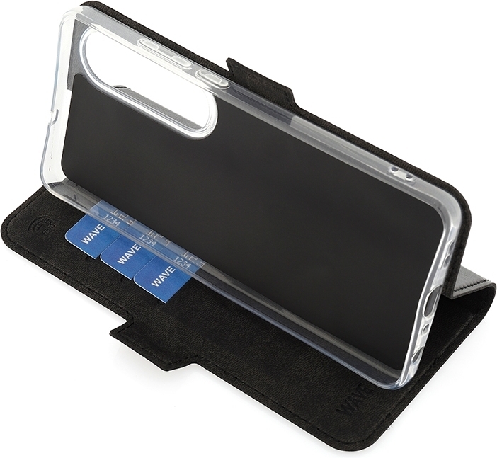 Wave BookCase -suojakuori, OnePlus Nord CE4 Lite, musta
