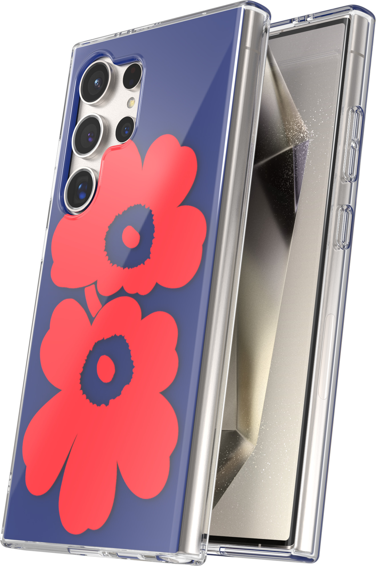 Samsung x Marimekko Dual Layer Case -suojakuori, Samsung Galaxy S24 Ultra, sininen/punainen