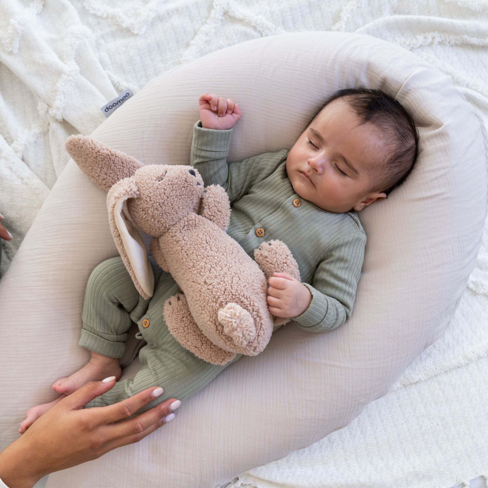 Doomoo Comfy Big -imetys- ja tukityyny, tetra almond
