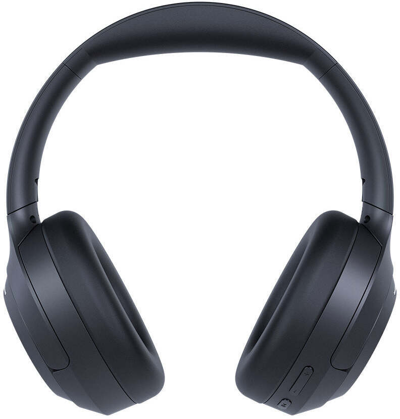 Happy Plugs Play Lite sankakuulokkeet FM-radiolla, musta