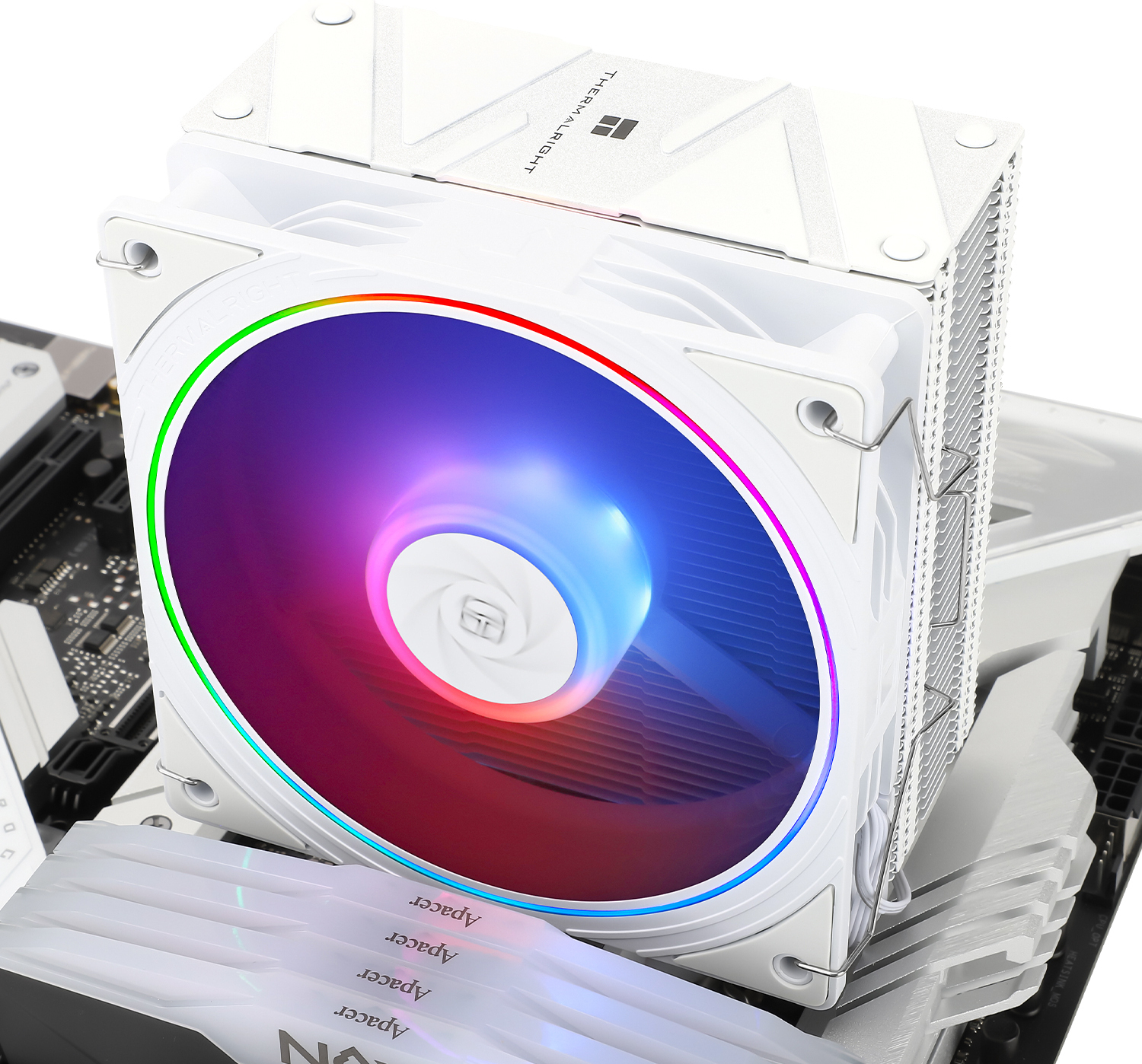 Thermalright Assassin Spirit 120 EVO White ARGB -prosessorijäähdytin, valkoinen