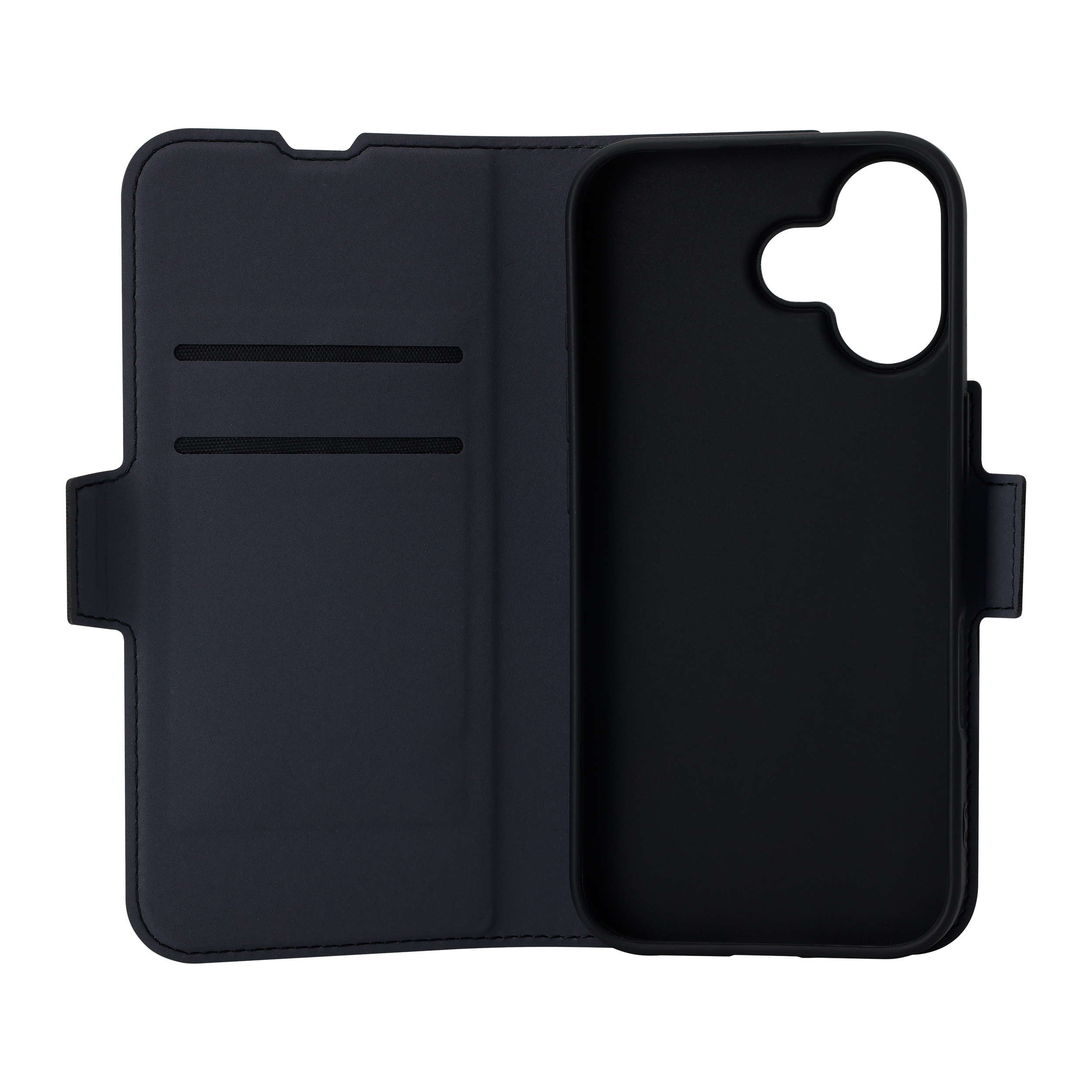 FoneKit MagSafe-yhteensopiva BookCase suojakotelo, iPhone 17, musta