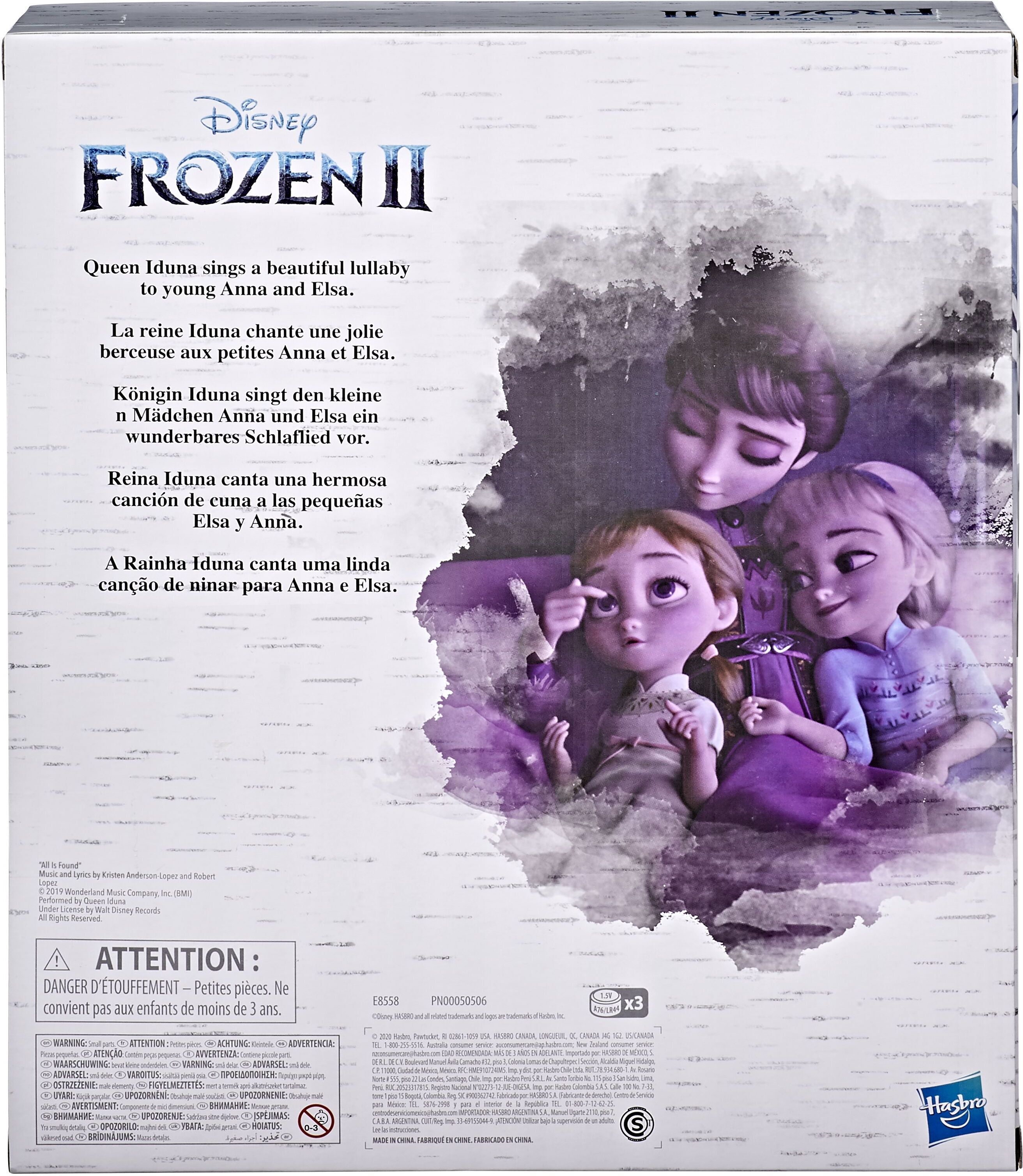 Disney Frozen 2 Lullaby Mom and Toddlers nuket Muotinuket Nuket ja