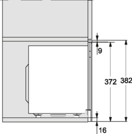 Miele M 2234 mikroaaltouuni, musta
