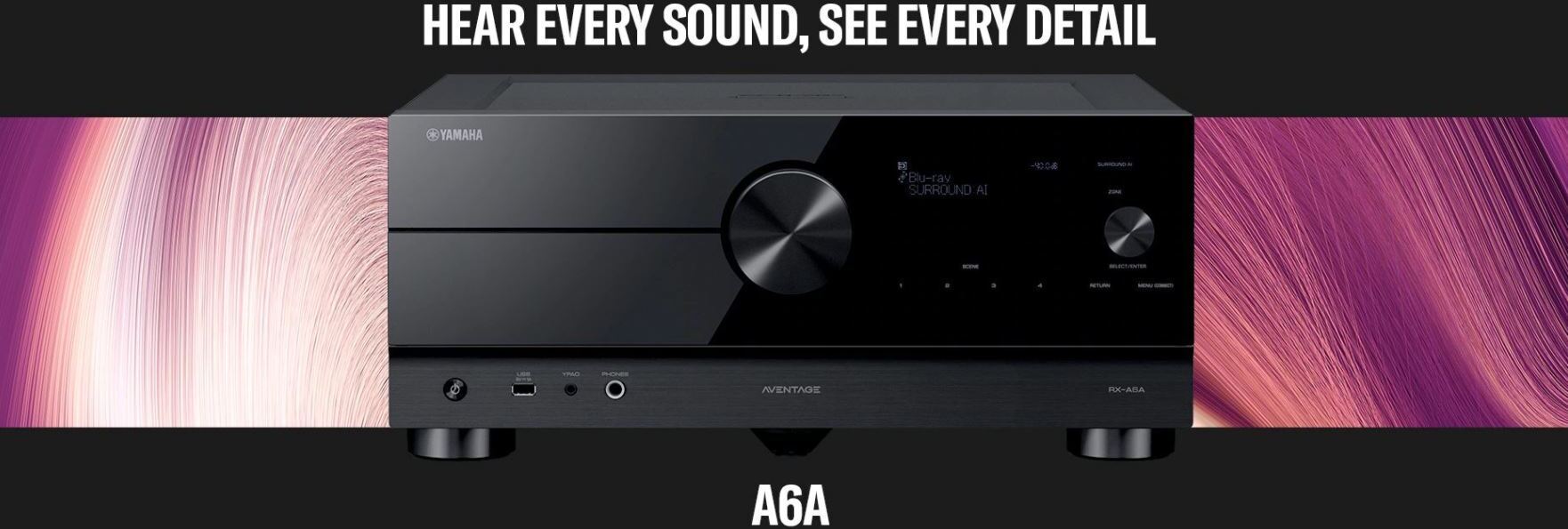 Yamaha RX-A6A AVENTAGE -9.2 AV-viritinvahvistin, musta