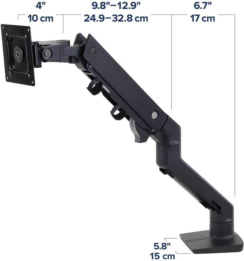 Ergotron HX Monitor Arm G9 monitorivarsi, musta