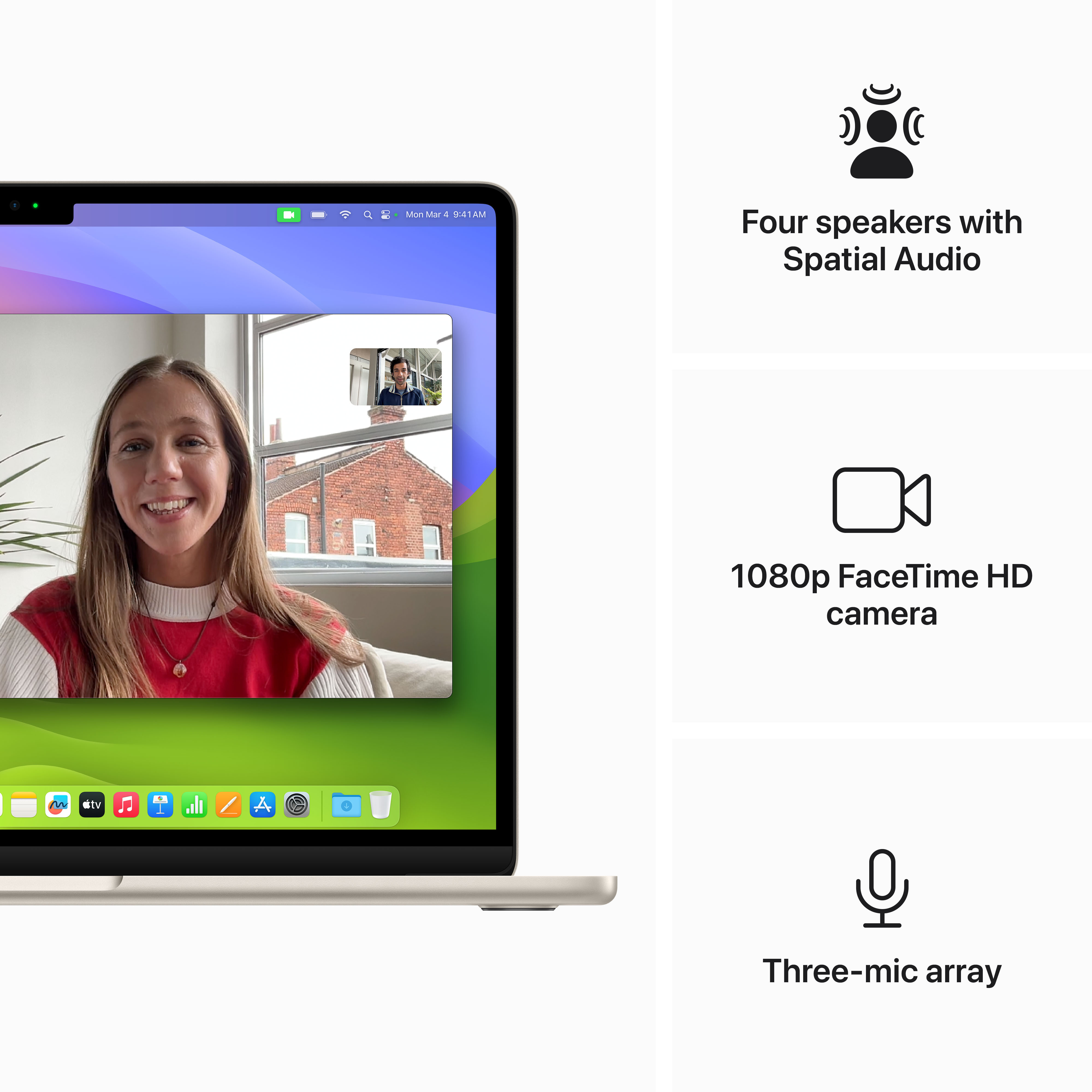 Apple MacBook Air 13" M3 16 Gt, 512 Gt 2024 -kannettava, tähtivalkea (MXCU3)