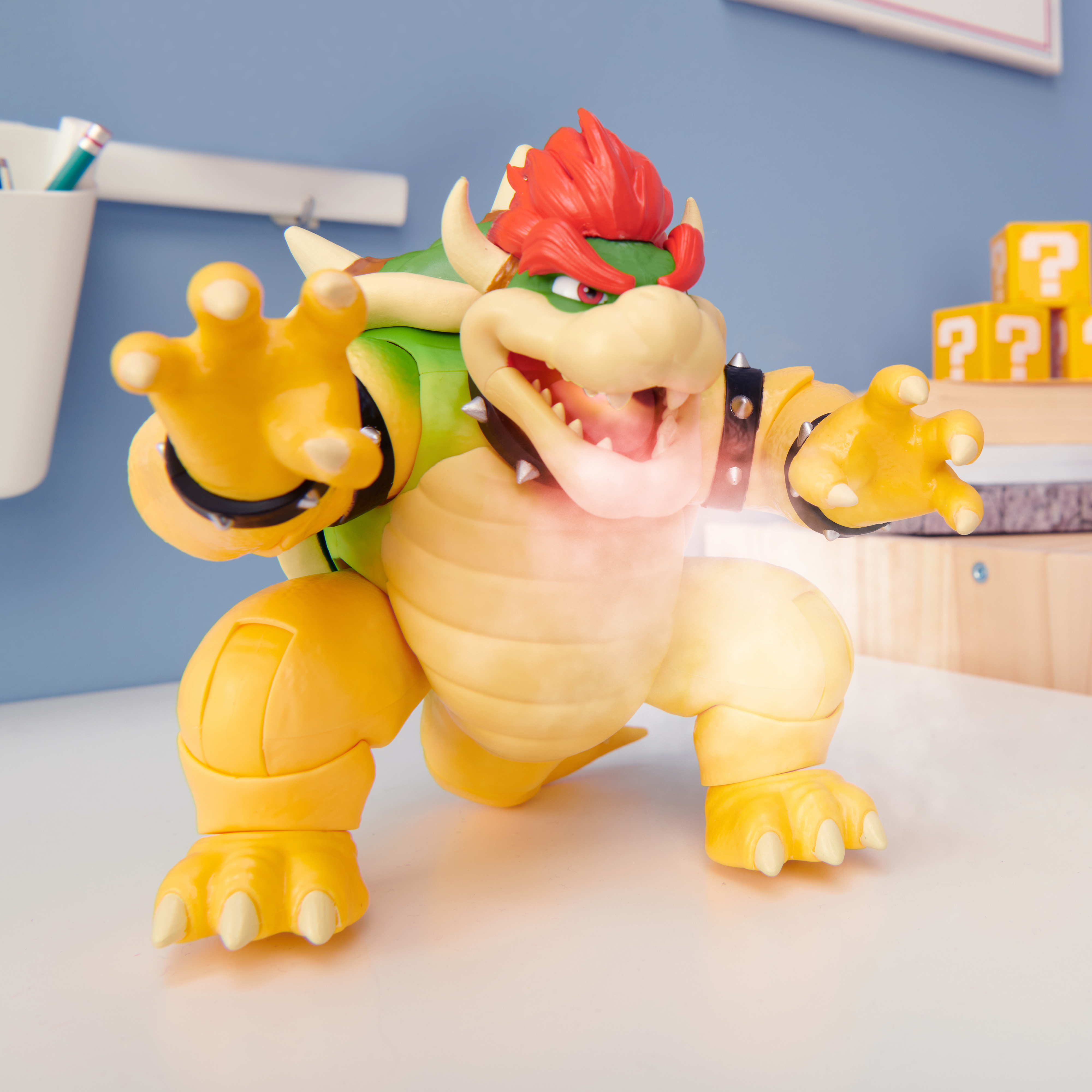 Super Mario Fire Breathing Bowser -figuuri, 18 cm