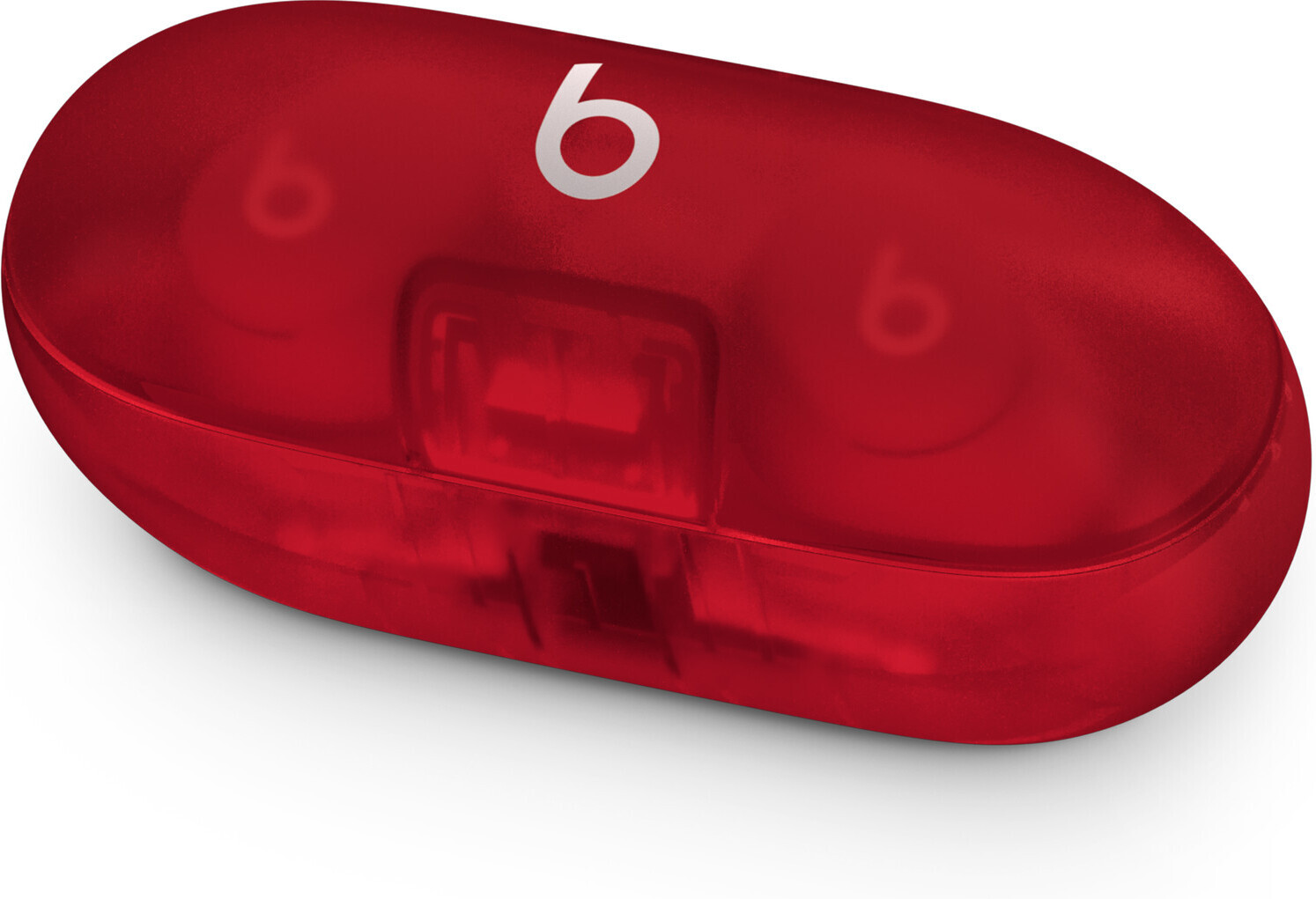 Beats Solo Buds aidosti langattomat nappikuulokkeet, läpikuultava punainen