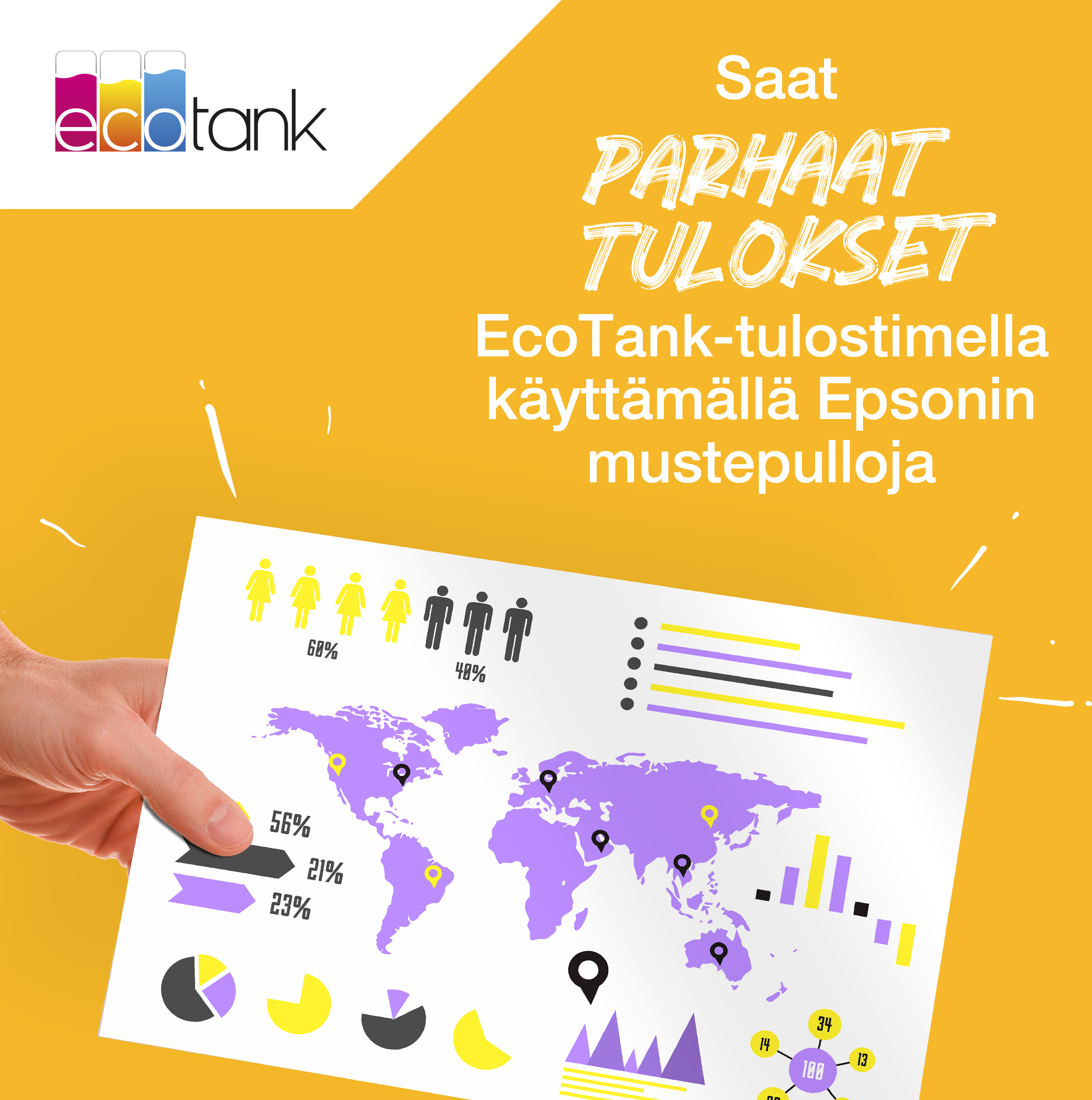 Epson 113 EcoTank multipack -mustesäiliöpakkaus, neljä väriä 