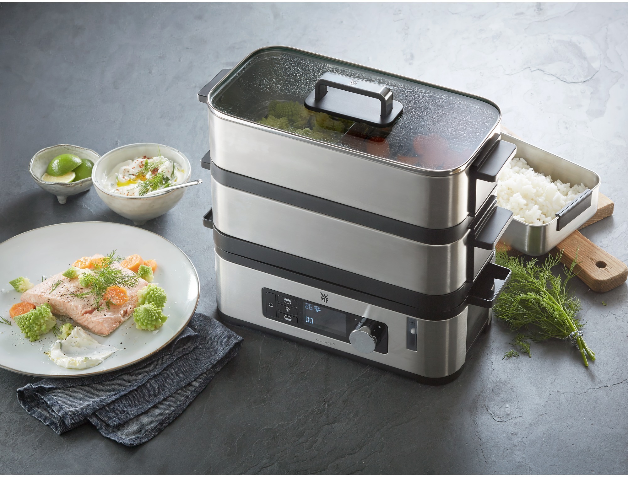 WMF KITCHENminis Vitalis E -höyrykeitin