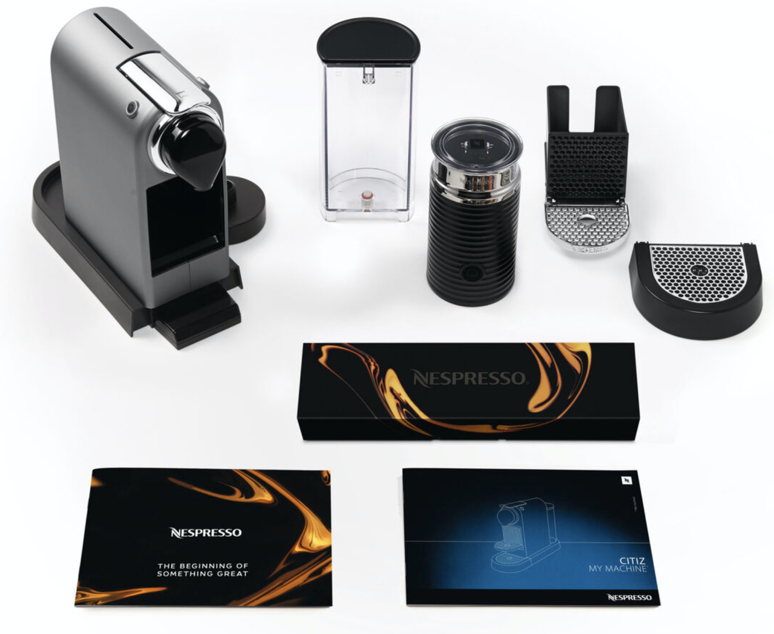 Nespresso Citiz & Milk -kapselikeitin, hopea