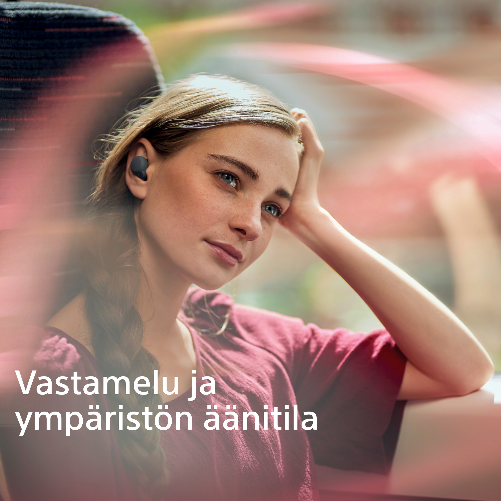 Sony LinkBuds S -langattomat vastamelunappikuulokkeet, musta