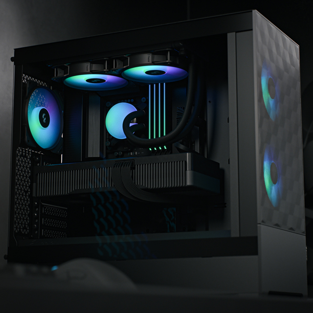 Fractal Design Pop Air RGB Black TG ATX-kotelo ikkunalla, musta