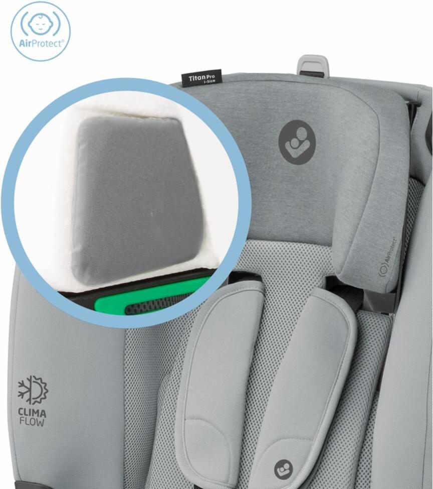 Maxi-Cosi Titan Pro i-Size -turvaistuin, 76 - 150 cm, Authentic Grey