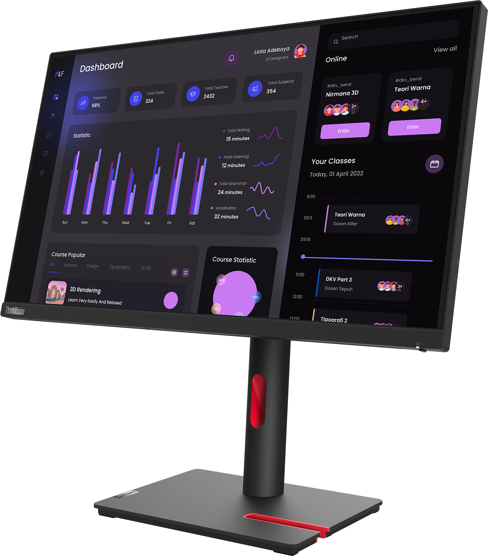 Lenovo ThinkVision T24i-30 23,8" Full HD -näyttö
