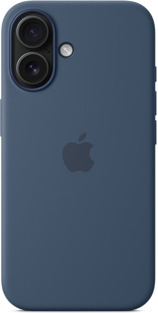 Apple iPhone 16 silikonikuori MagSafella, farkun­sininen